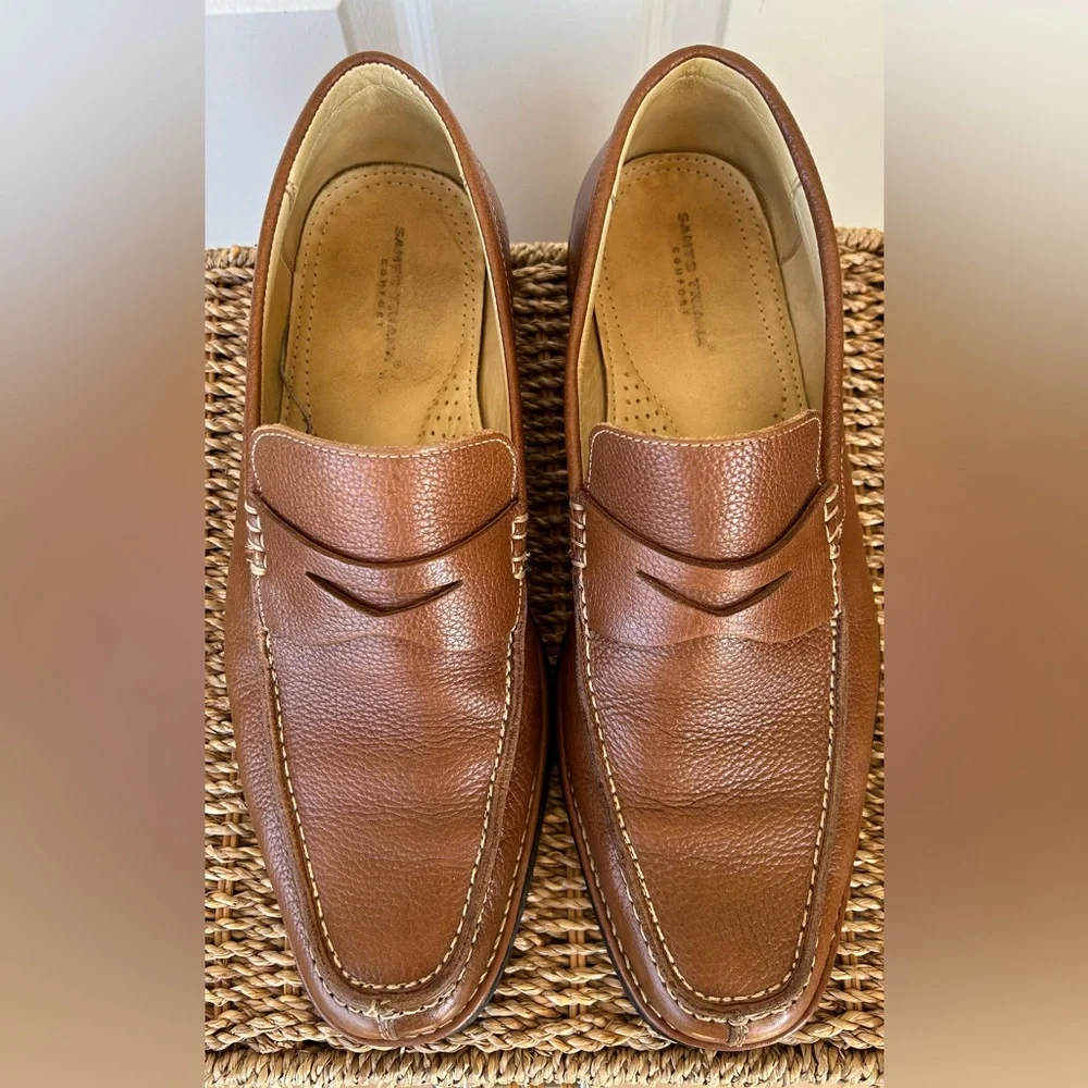 Santo Triana Men’s Leather Penny Loafers‎ Slip On Size 10M